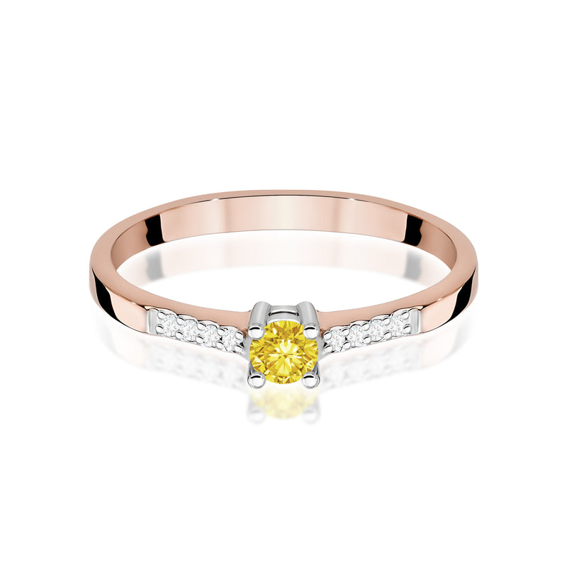 Inel Aur 14K cu Diamante de Laborator 0.22 ct, imaginea 6 din 12