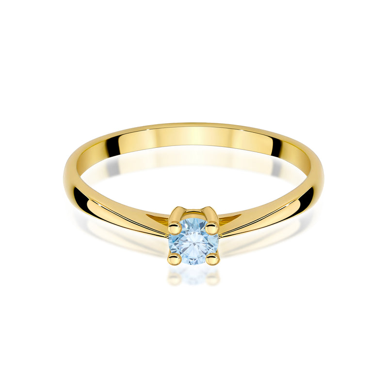 Inel Aur 14K cu Diamant de Laborator 0.15 ct, imaginea 2 din 12