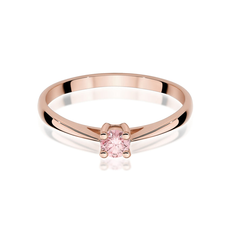 Inel Aur 14K cu Diamant de Laborator 0.15 ct, imaginea 6 din 12