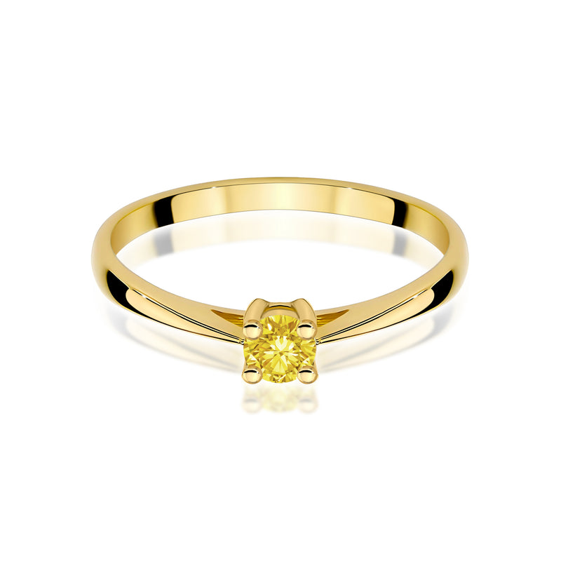 Inel Aur 14K cu Diamant de Laborator 0.15 ct, imaginea 2 din 12