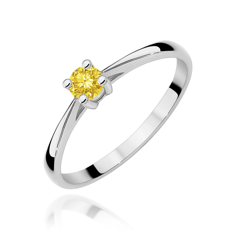Inel Aur 14K cu Diamant de Laborator 0.15 ct, imaginea 9 din 12