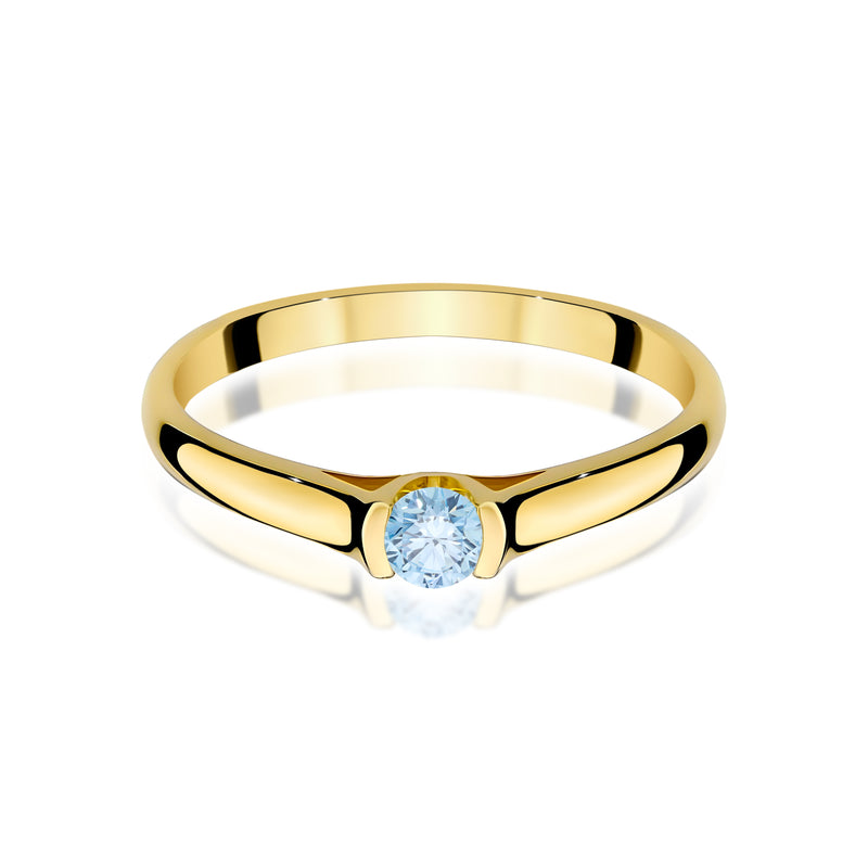 Inel Aur 14K cu Diamant de Laborator 0.15 ct, imaginea 2 din 12