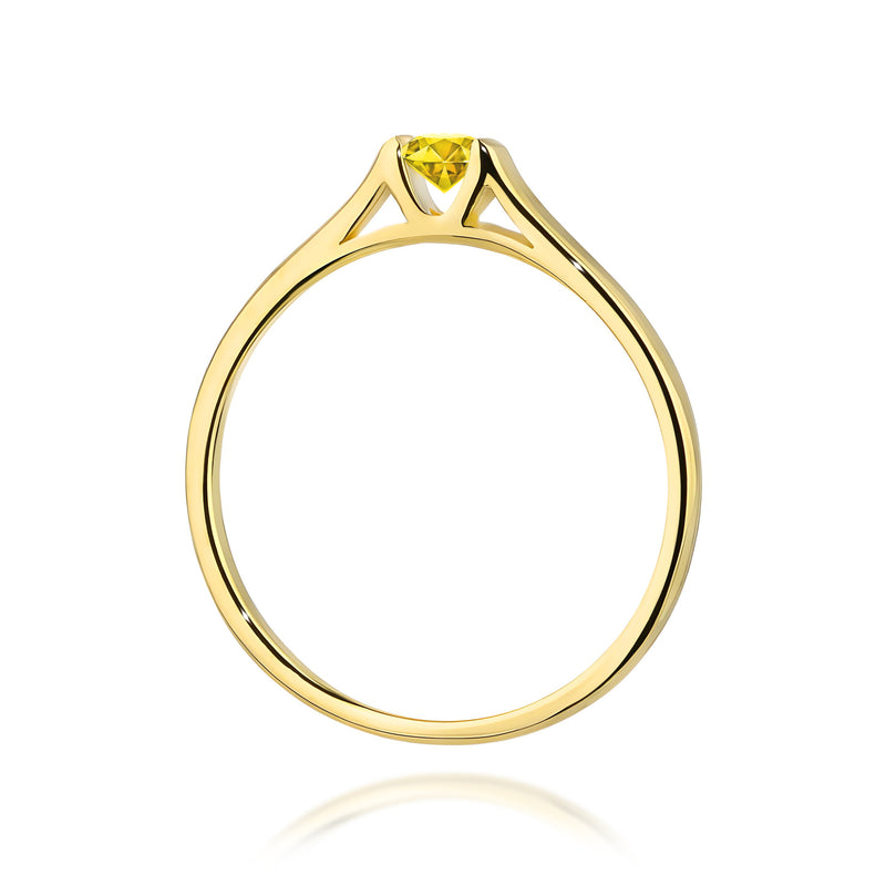 Inel Aur 14K cu Diamant de Laborator 0.15 ct, imaginea 3 din 12