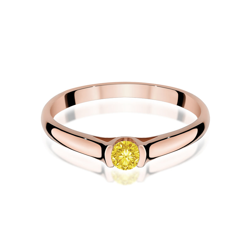Inel Aur 14K cu Diamant de Laborator 0.15 ct, imaginea 6 din 12