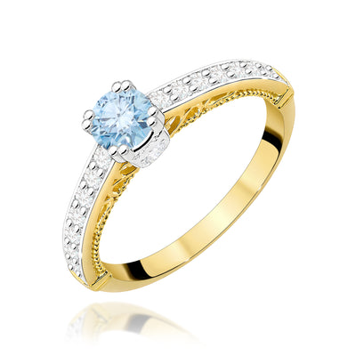 Inel Aur 14K cu Diamante de Laborator 0.56 ct