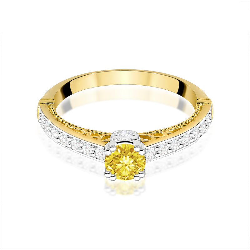 Inel Aur 14K cu Diamante de Laborator 0.56 ct, imaginea 2 din 12