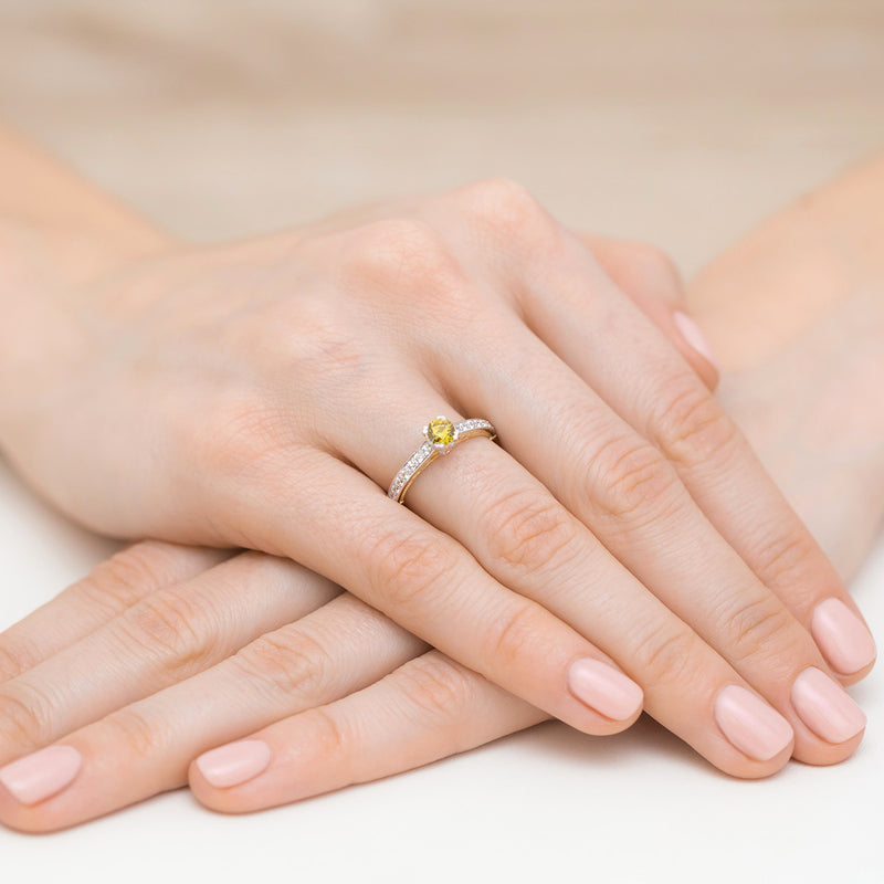Inel Aur 14K cu Diamante de Laborator 0.56 ct, imaginea 4 din 12