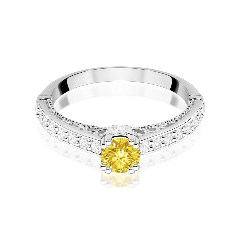 Inel Aur 14K cu Diamante de Laborator 0.56 ct, imaginea 10 din 12