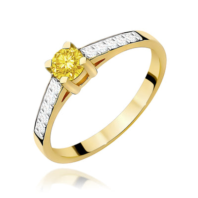 Inel Aur 14K cu Diamante de Laborator 0.45 ct
