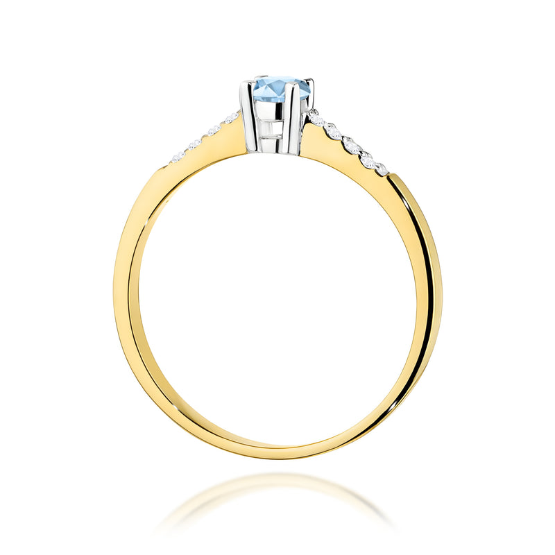 Inel Aur 9K cu Diamante de Laborator 0.22 ct, imaginea 3 din 8