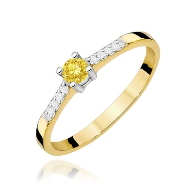 Inel Aur 9K cu Diamante de Laborator 0.22 ct