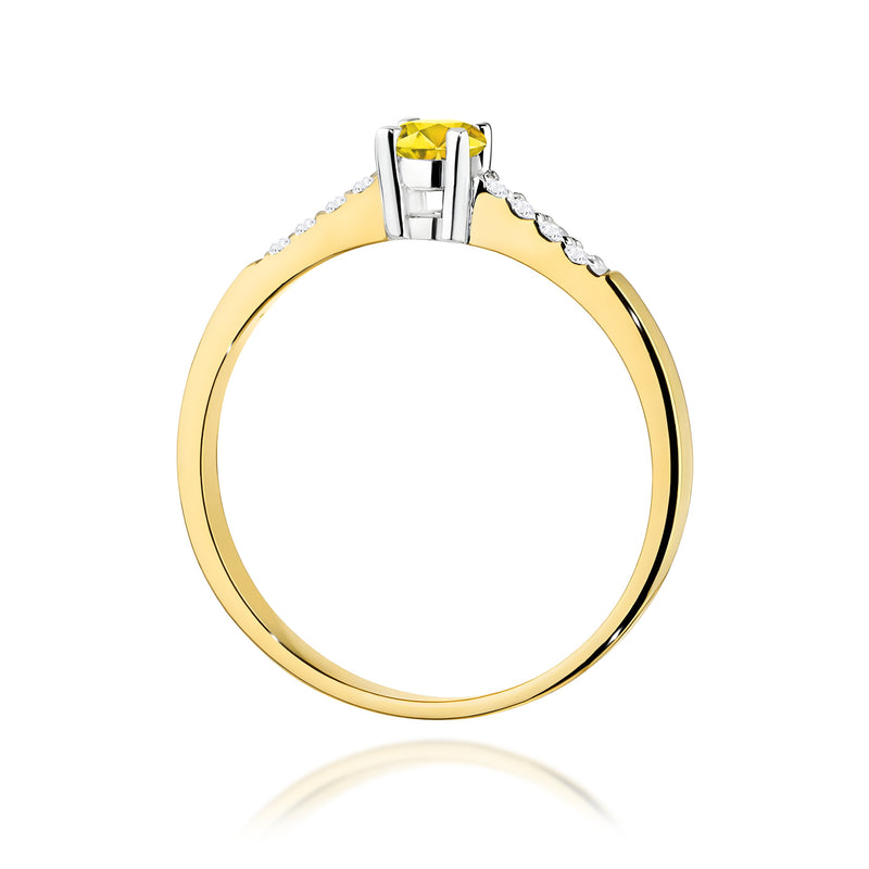 Inel Aur 9K cu Diamante de Laborator 0.22 ct, imaginea 3 din 8