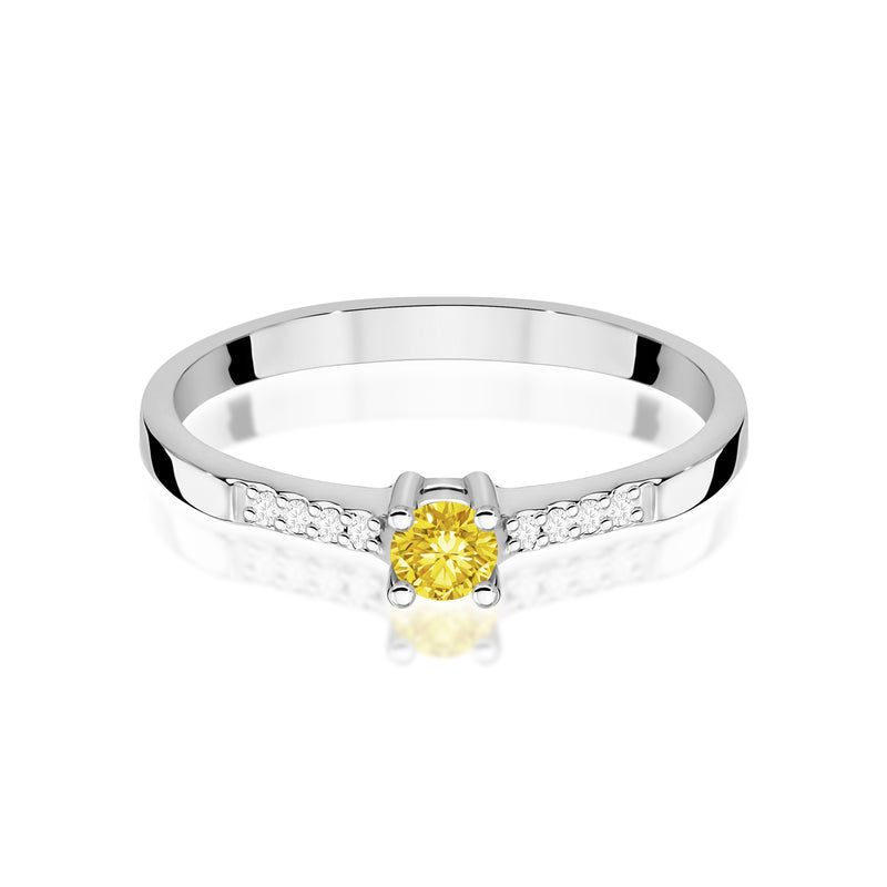 Inel Aur 9K cu Diamante de Laborator 0.22 ct, imaginea 6 din 8