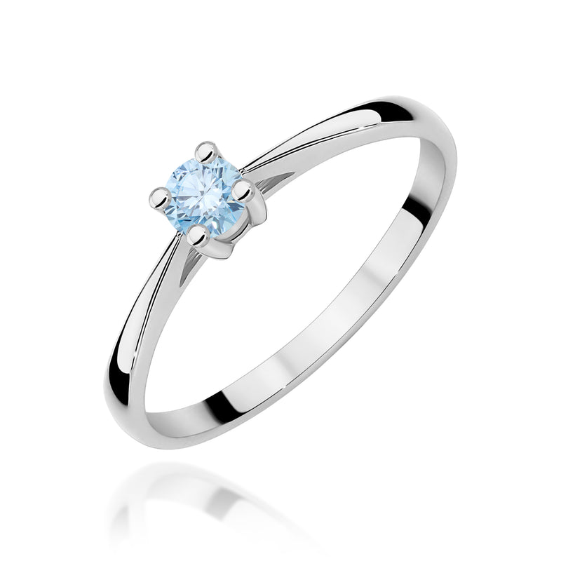 Inel Aur 9K cu Diamant de Laborator 0.15 ct, imaginea 5 din 8