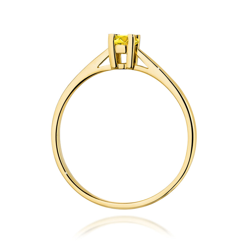 Inel Aur 9K cu Diamant de Laborator 0.15 ct, imaginea 3 din 8