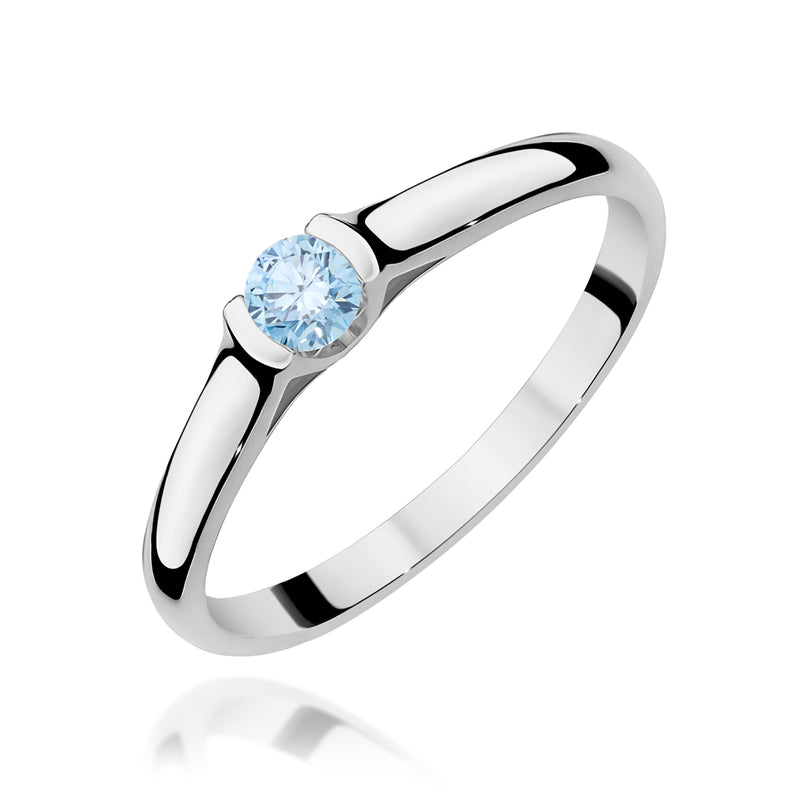Inel Aur 9K cu Diamant de Laborator 0.15 ct, imaginea 5 din 8