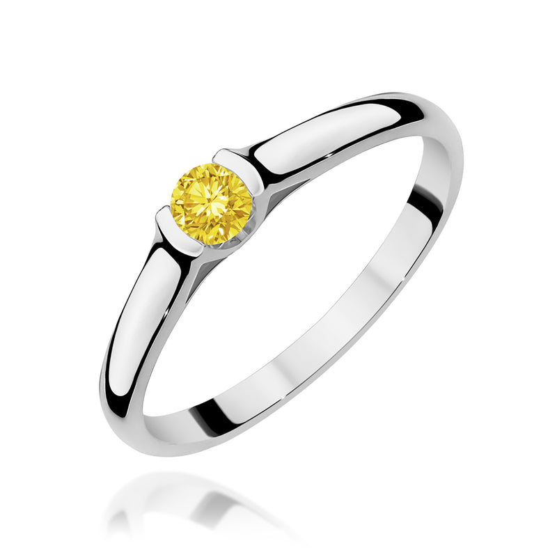 Inel Aur 9K cu Diamant de Laborator 0.15 ct, imaginea 5 din 8