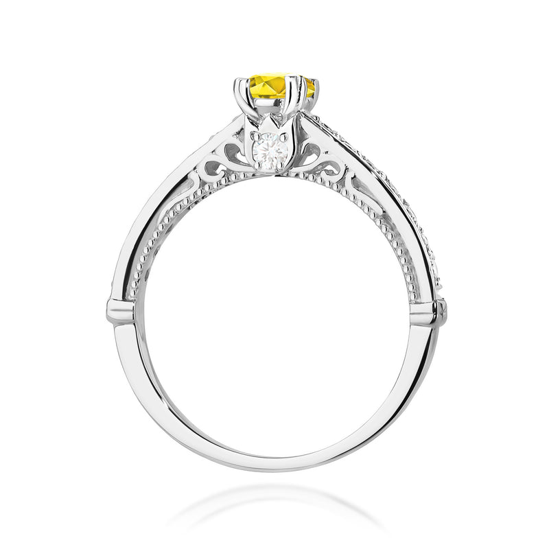 Inel Aur 9K cu Diamante de Laborator 0.56 ct, imaginea 7 din 8