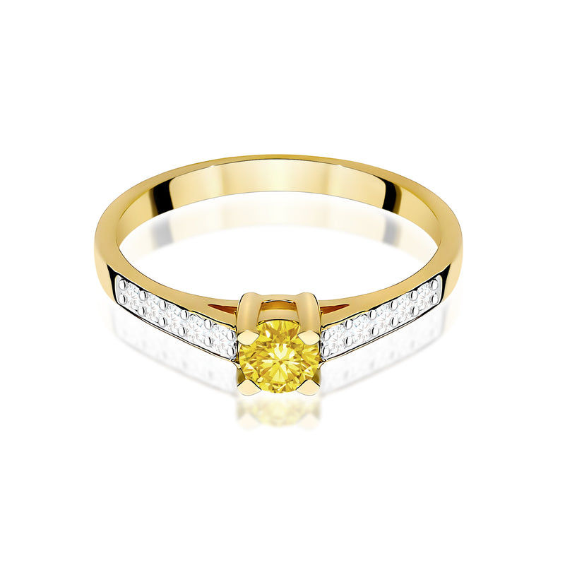 Inel Aur 9K cu Diamante de Laborator 0.45 ct, imaginea 2 din 8