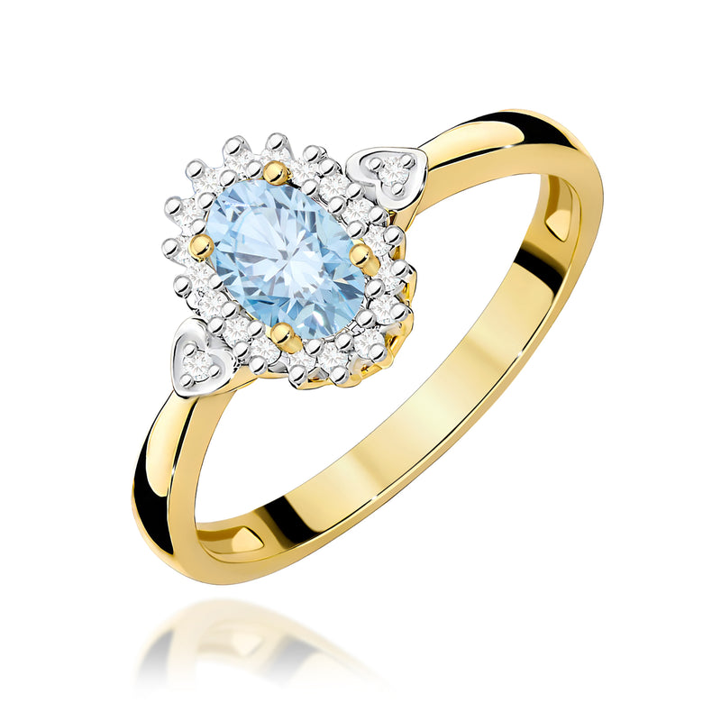 Inel Aur 14K cu Diamante de Laborator 0.60 ct — Aur galben