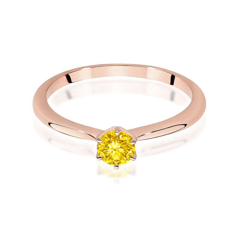 Inel Aur 14K cu Diamant de Laborator 0.50 ct, imaginea 6 din 12