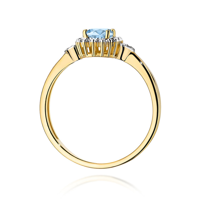 Inel Aur 9K cu Diamante de Laborator 0.60 ct, imaginea 3 din 8