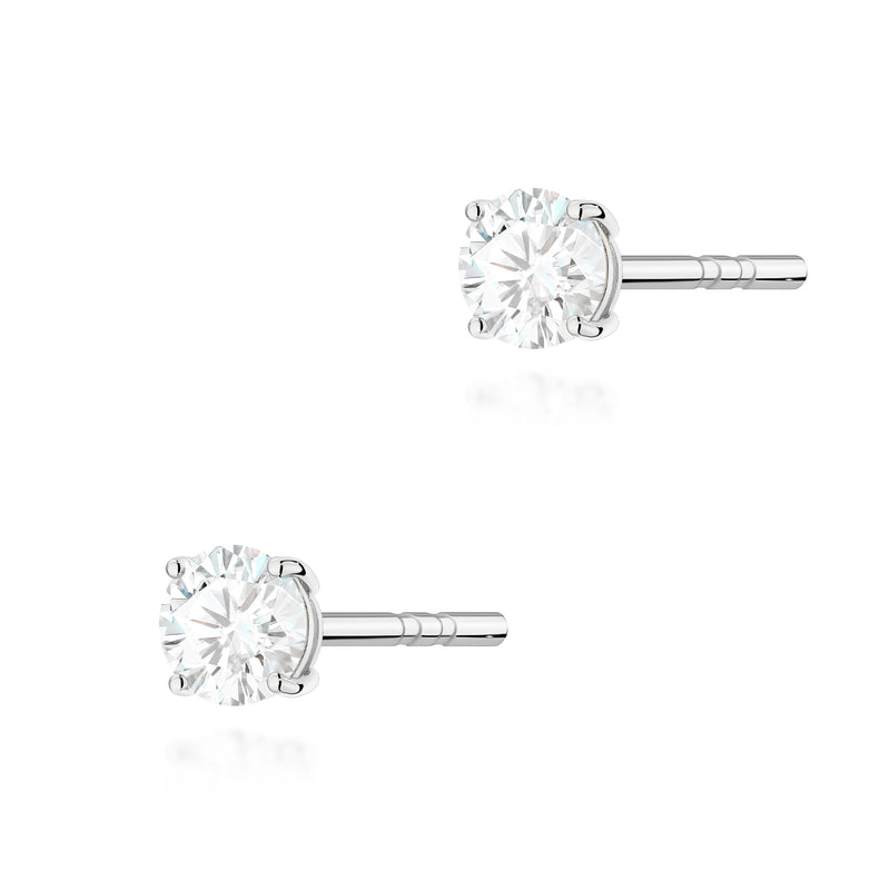 Cercei Aur 14K cu Diamant de Laborator 0.15 ct, imaginea 7 din 9