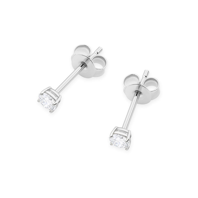 Cercei Aur 14K cu Diamant de Laborator 0.15 ct, imaginea 8 din 9