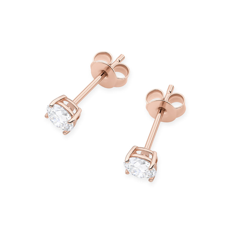 Cercei Aur 14K cu Diamant de Laborator 0.50 ct, imaginea 5 din 9