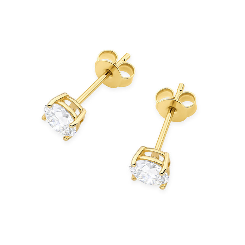 Cercei Aur 14K cu Diamant de Laborator 0.70 ct, imaginea 2 din 9
