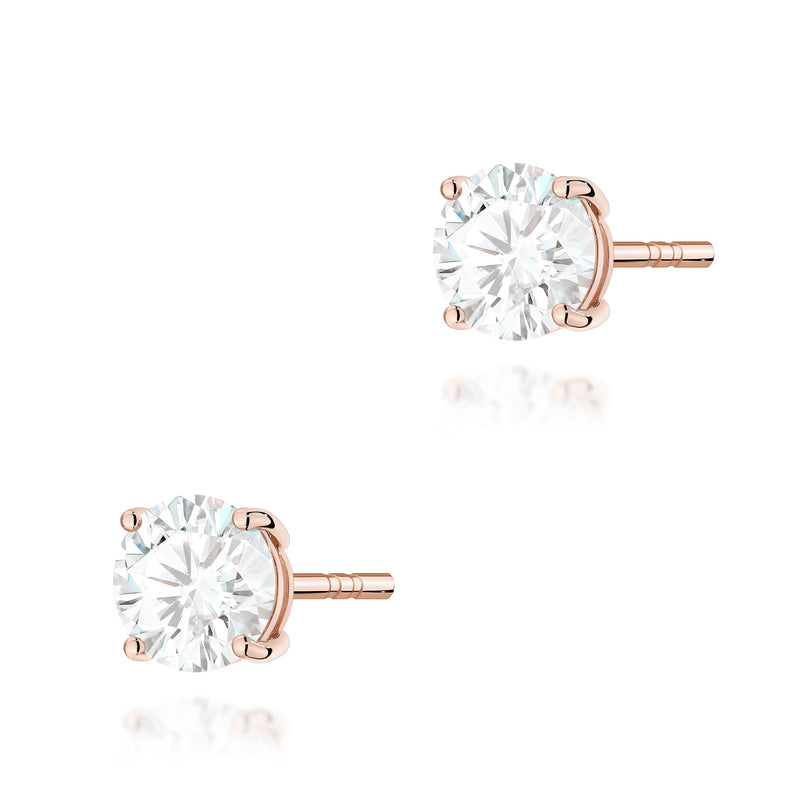 Cercei Aur 14K cu Diamant de Laborator 1.00 ct, imaginea 4 din 9