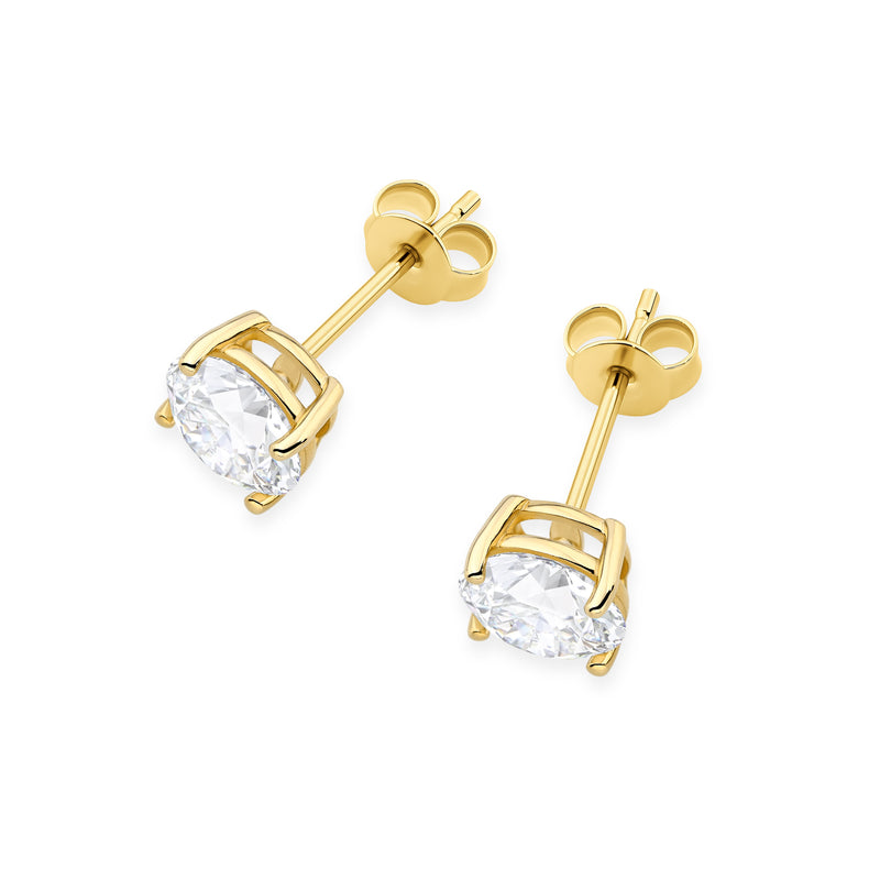 Cercei Aur 14K cu Diamant de Laborator 1.50 ct, imaginea 2 din 9