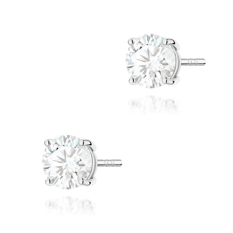 Cercei Aur 14K cu Diamant de Laborator 1.50 ct, imaginea 7 din 9
