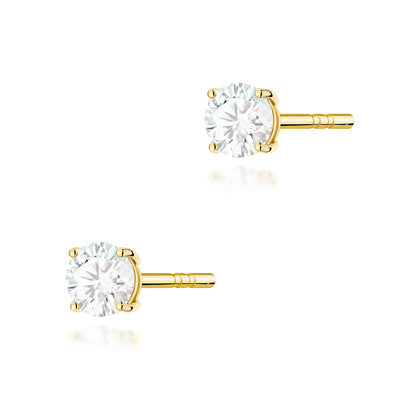 Cercei Aur 14K cu Diamant Natural 0.30 ct
