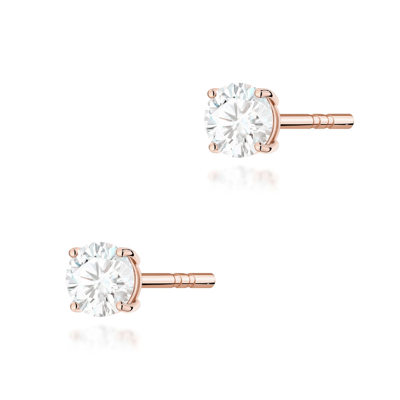 Cercei Aur 14K cu Diamant Natural 0.30 ct, imaginea 4 din 9