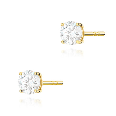 Cercei Aur 14K cu Diamant Natural 0.50 ct