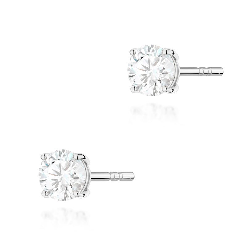 Cercei Aur 14K cu Diamant Natural 0.50 ct, imaginea 7 din 9