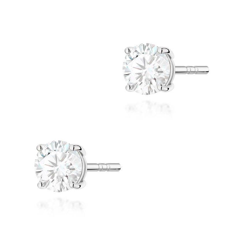 Cercei Aur 14K cu Diamant Natural 0.70 ct, imaginea 7 din 9