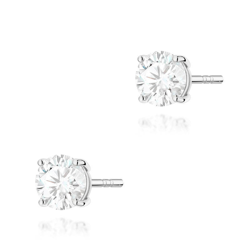 Cercei Aur 14K cu Diamant Natural 1.00 ct, imaginea 7 din 9