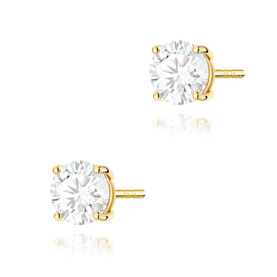 Cercei Aur 14K cu Diamant Natural 1.50 ct