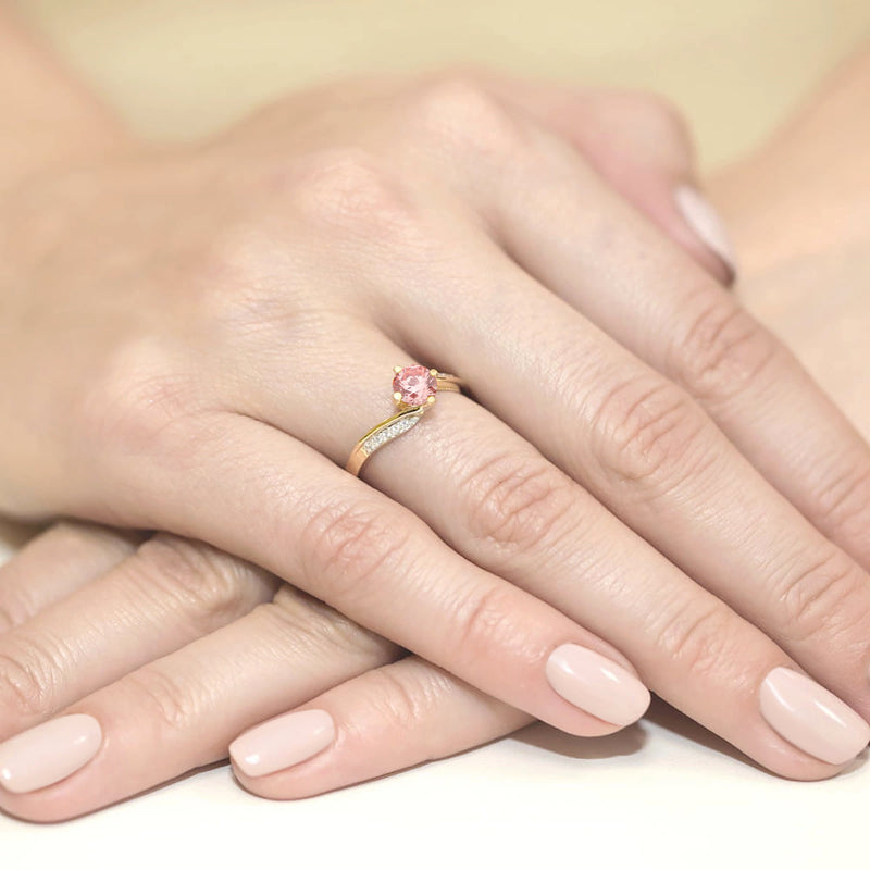 Inel Aur 14K cu Diamante de Laborator 0.55 ct, imaginea 4 din 12