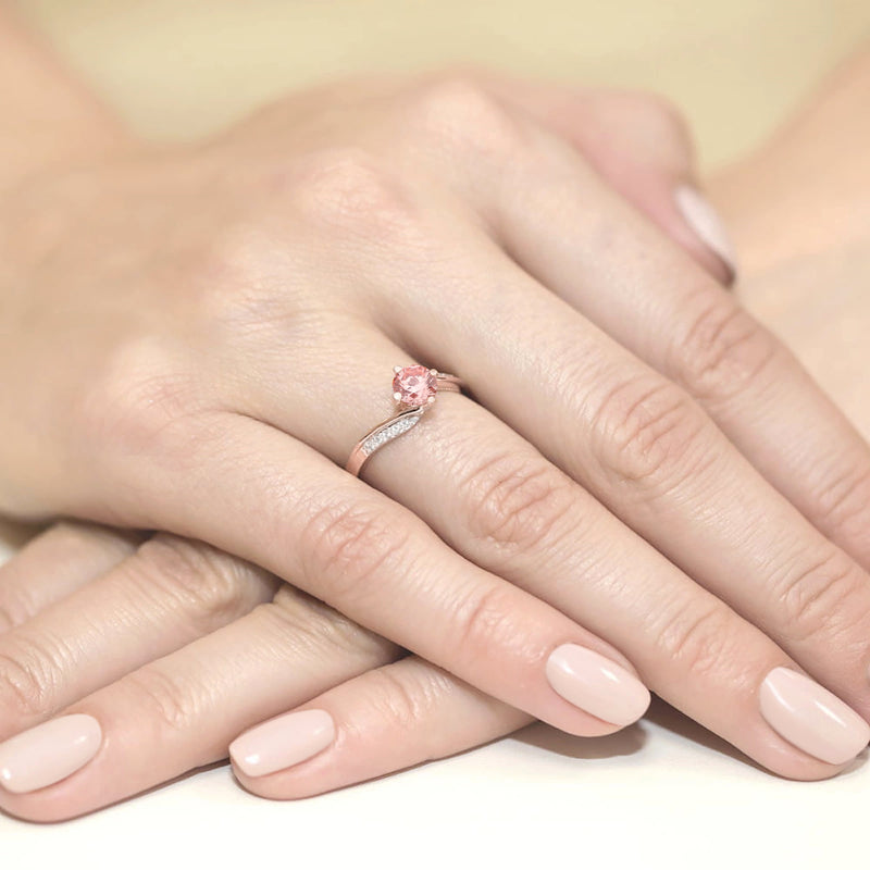 Inel Aur 14K cu Diamante de Laborator 0.55 ct, imaginea 8 din 12