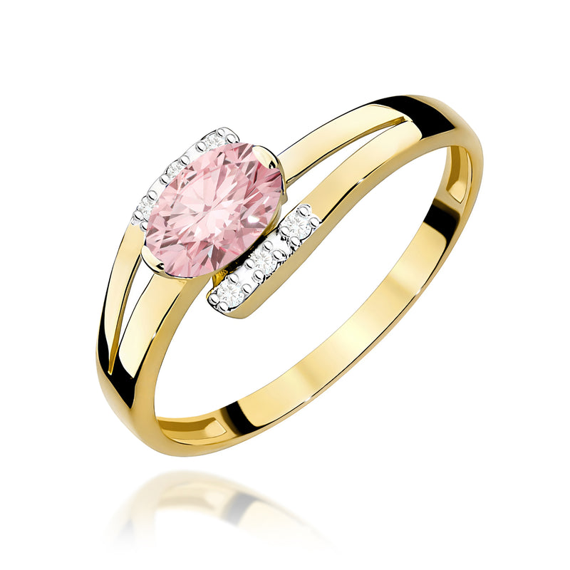 Inel Aur 14K cu Diamante de Laborator 0.55 ct — Aur galben