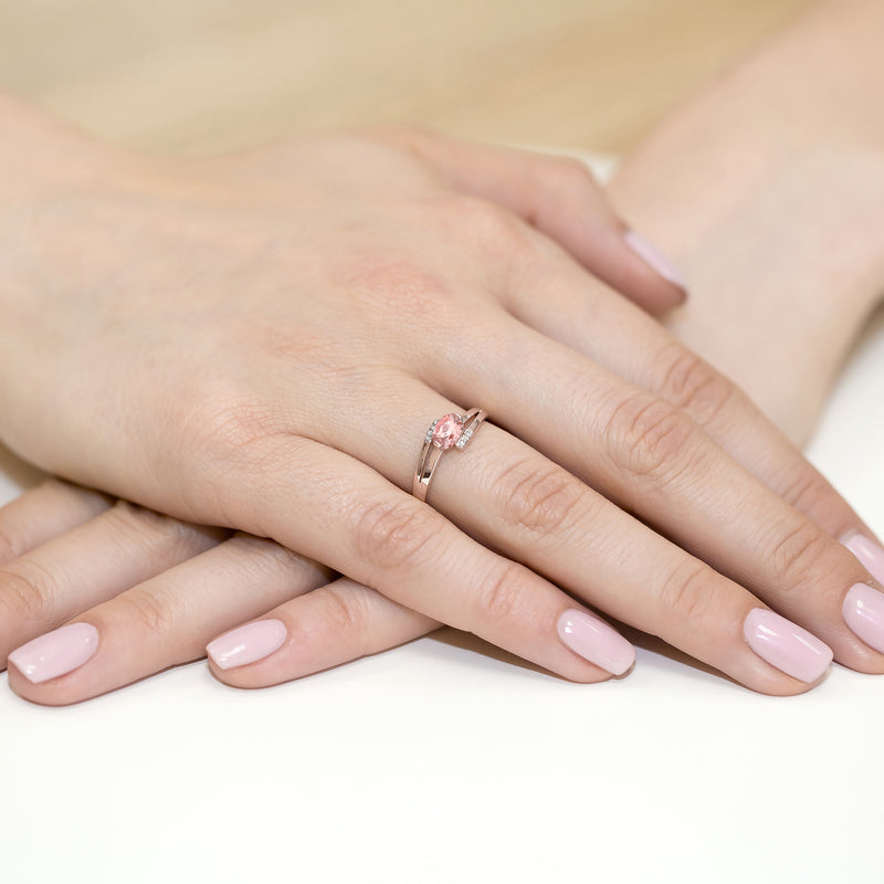 Inel Aur 14K cu Diamante de Laborator 0.55 ct, imaginea 8 din 12