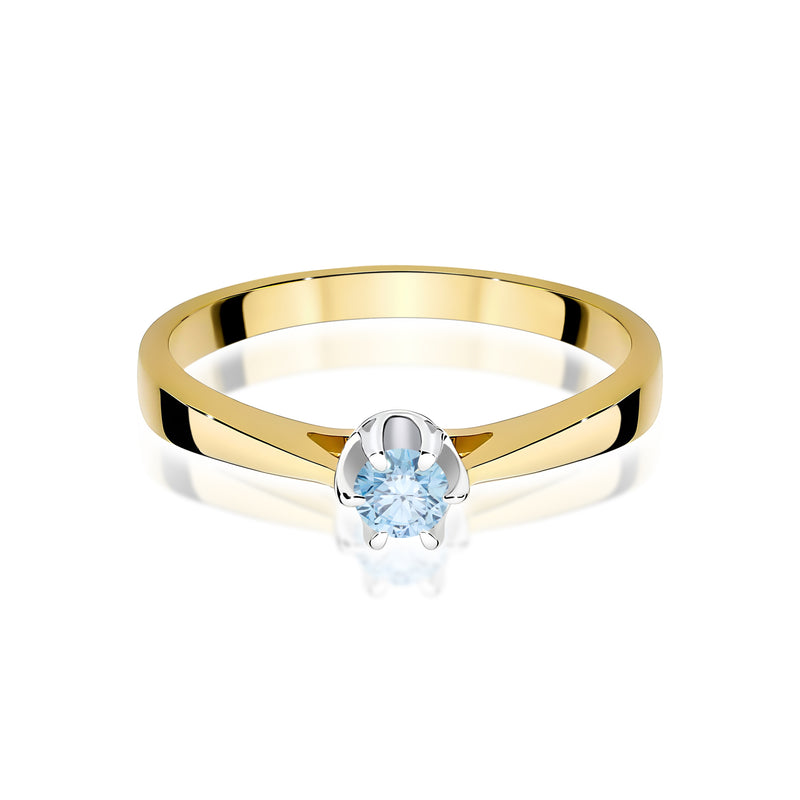 Inel Aur 14K cu Diamant de Laborator 0.12 ct, imaginea 2 din 12