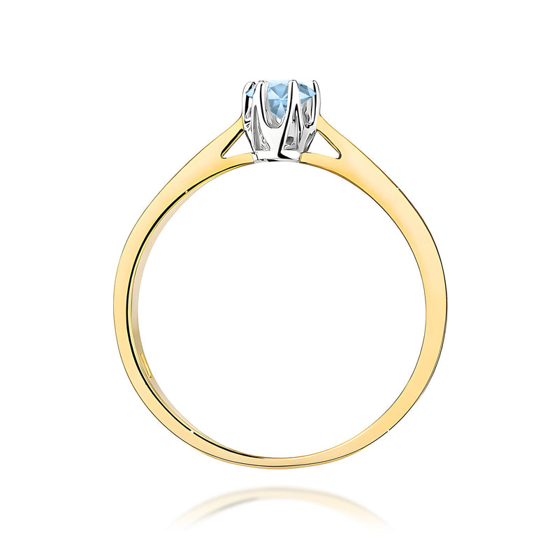Inel Aur 14K cu Diamant de Laborator 0.12 ct, imaginea 3 din 12