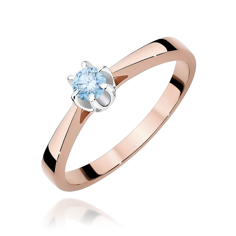 Inel Aur 14K cu Diamant de Laborator 0.12 ct, imaginea 5 din 12