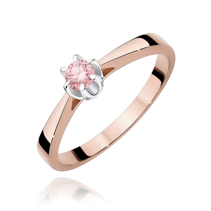 Inel Aur 14K cu Diamant de Laborator 0.12 ct, imaginea 5 din 12