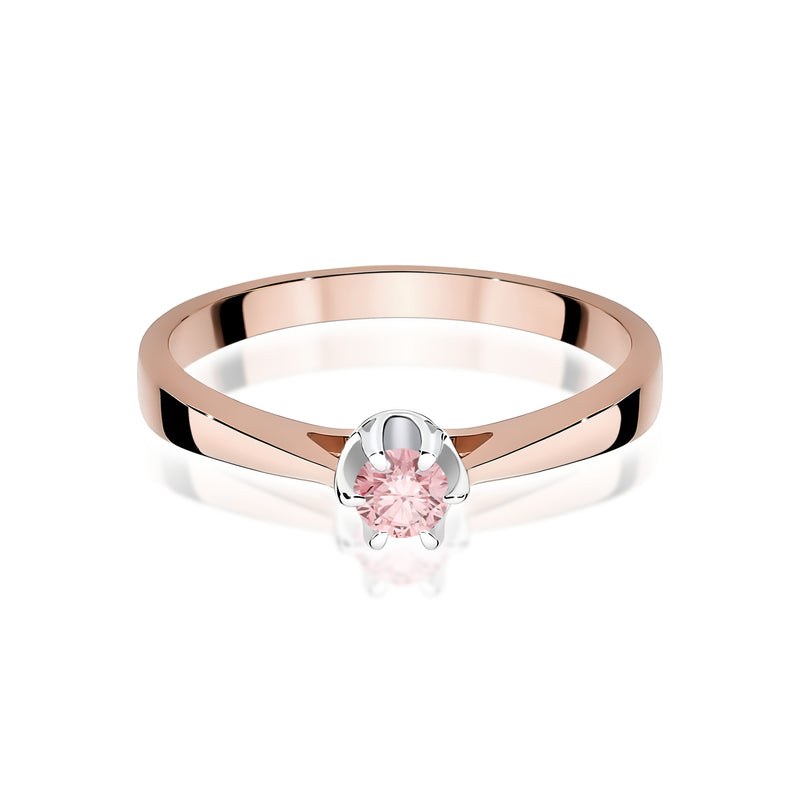 Inel Aur 14K cu Diamant de Laborator 0.12 ct, imaginea 6 din 12