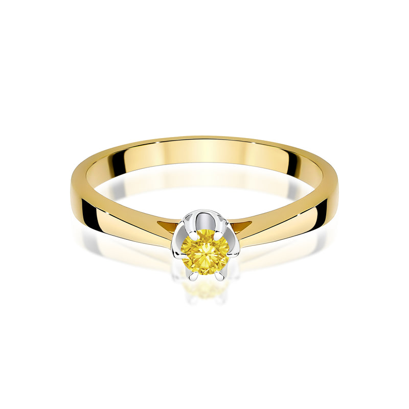 Inel Aur 14K cu Diamant de Laborator 0.12 ct, imaginea 2 din 12